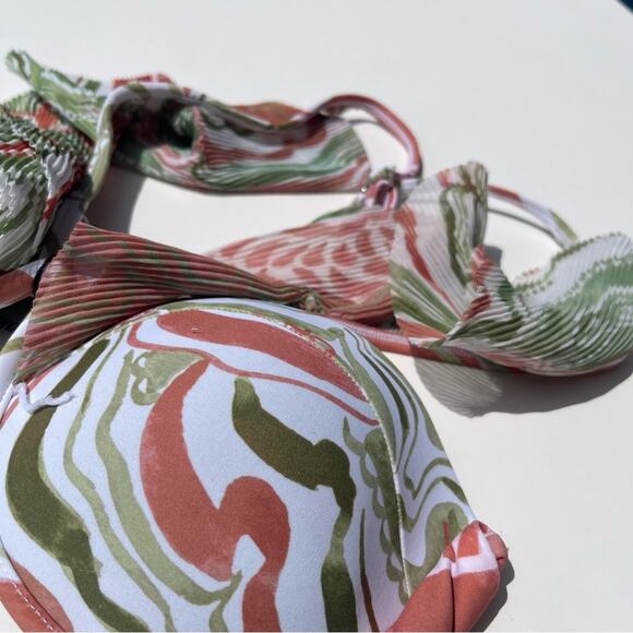 Andrea Iyamah Salama Swim Bikini Set Abstract Mushroom Print LARGE - Picture 13 of 14